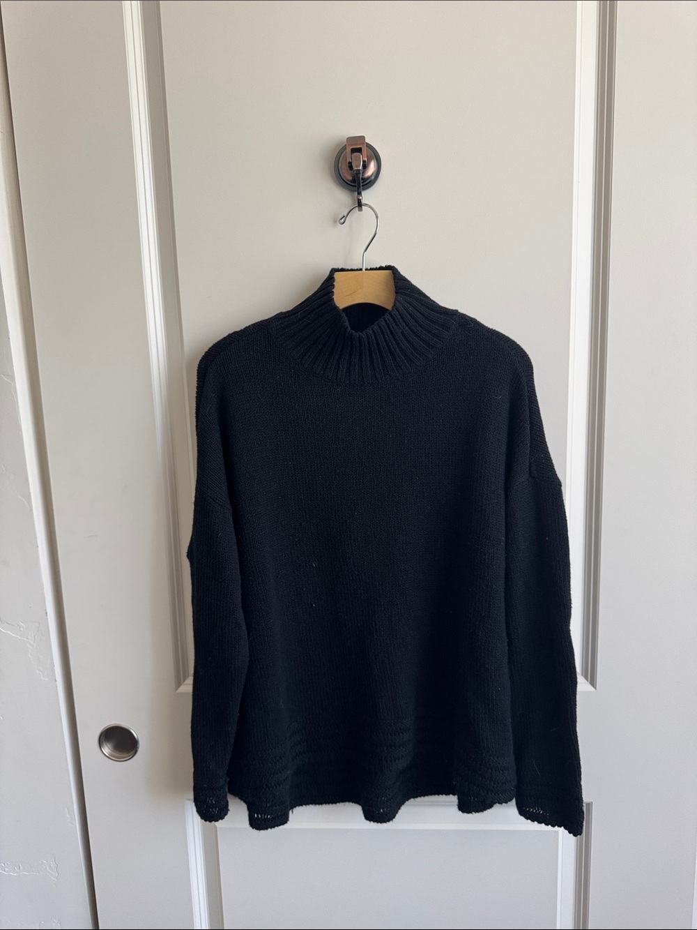 Old Navy Black Ribbed Mock Neck Sweater